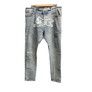 Ice Cream Light Wash Billionaire Boys Club Running Dog Men's Jeans Size‎ 38